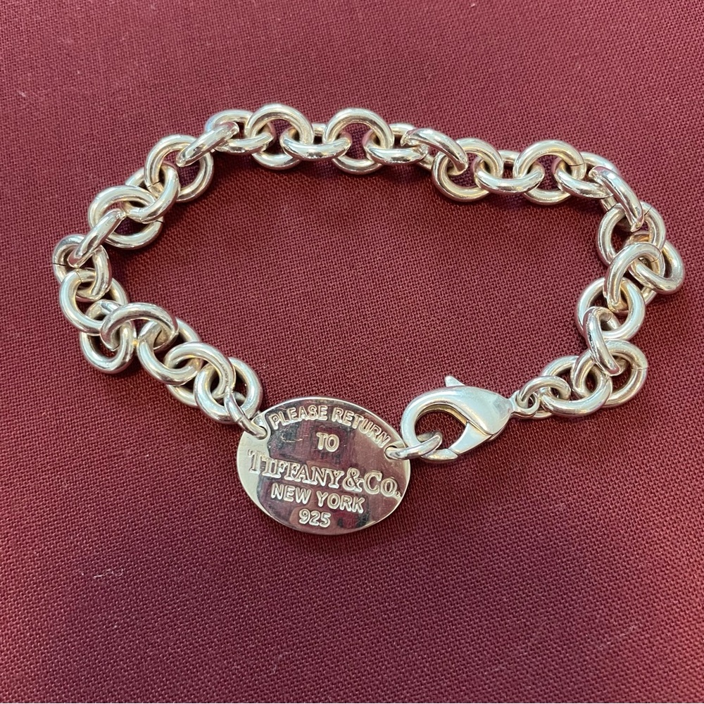 TIFFANY & CO. Oval tag Bracelet